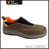 Low Cut PU Injection Suede Leather Footwear Without Lace (SN5426)