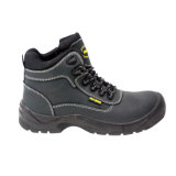 Nubuck Leather & Oxford Fabric Safety Shoes with Mesh Lining (HQ03029)