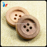 18mm Fashion Concave 4 Holes Natural Wood Suit Button