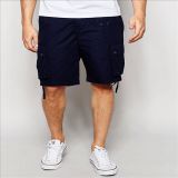 2016 Men's Navy Blue Multi Pocketes Summer Cargo Shorts