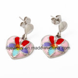 Baby Jewelry Enamel Flower Earrings