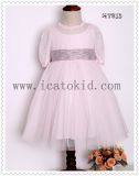 High Quality Cotton Lining Tulle Layered Flower Girl Dress