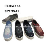 Slip-on Injection Jeans Shoes Women Casual Shoes (FFWX-14)