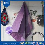 Yarn Dyed Purple Waffledish Kitchen Tea Towel