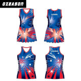 Wholesale Netball Teamwear Custom Good Quality Lycra Netball Uniform (N014)