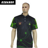 New Design Digital Printed Unisex Golf Polo Shirts (P018)