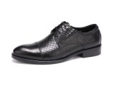 Suede Brogue Men Dress Shoes Brown Leather Office Shoes