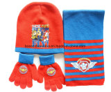 China Factory Produce Customized Design Printed Acrylic Knitted Winter Beanie&Scarf Set