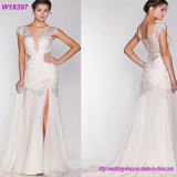 Floor-Length Hemline and Modern Design Expensive Lace Wedding Dress W18397