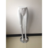 Glossy White Female Mannequin Half Body Torso for Pants Display