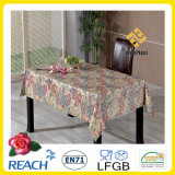 Rectangle PVC Embossing Tablecloth with Flannel Backing (TJG0007)