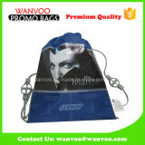 Fashion Trend Blue 190t Polyester School Backpack Bag for Sport