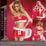 New Year Sexy Cosplay Lingerie Christmas Dance Wear Costume (7277)