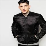 2016 Men's Industries Bomber Jacket with Quilting in Black