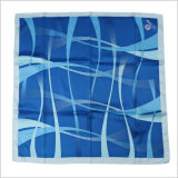 New Design Uniform Printed Silk Polyester Logo Scarf (SF-005)