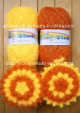 Hand Crochet Popcorn Flower Dish Scrubbies Susemi Scrubber Cloth 12cm