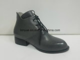 Lady Leather Tie Lace Pointed Restoring Ancient Ways Ankle Boots