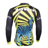 Zebra Stripes Sports Jacket Tops Men's Cycling Jersey