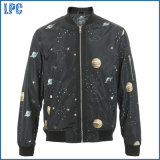 Black Star Zipper Windcheater Fashion Design of Jacket