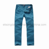 Light Blue Cotton Spandex Men's Trousers (JGY-1303)