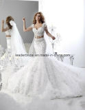 Arabic Dubai Bridal Gowns Lace Stones Wedding Dresses Z5040