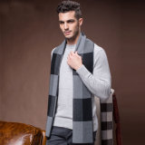 Men Fashion Winter Wool Nylon Acrylic Woven Warm Scarf (YKY4602)