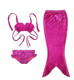 3PCS Girls' Swimsuit Mermaid Tail for Swimming Princess Bikini