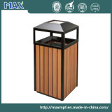 Lobby Lift Metal WPC Cone Top Hooded Wooden Dustbin