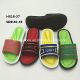 Men's Summer Beach Slip-on Slipper Bright Color Sandal (HX16-37)