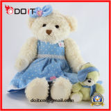 En71 ASTM Blue Skirt Teddy Bear Custom Sitting Teddy Bear