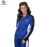 Best Sell Custom Long Sleeves Blue Sport Coat Track Suit Cheerleading Wear Jacket Sexy for Womens