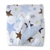 Printed Micromink and Solid Sherpa Baby Blankets