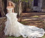 Lace Bridal Ball Gown off Shoulder Lace Mermaid Wedding Dress Ml2873