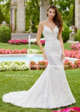 Spaghetti Straps Lace Bridal Dress Appliques Beaded Wedding Dress PA98073