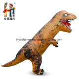 Hot Seeling Child Inflatable Brown T-Rex Costume Cosplay Inflatable Halloween Costume