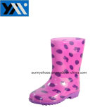 Cute Girl Shoes Waterproof Injection PVC Footwear Rain Boots
