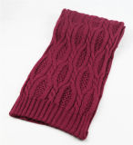 Unisex Winter Warm Color Mixed Cable Heavy Knitted Scarf (SK166)