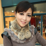 Lady Fashion Rabbit Fur Scarf (YKY4360)