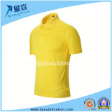 Yellow Color Sublimation Quick Dry Polo Tshirt