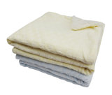 Round Dots Micro Mink with Sherpa Baby Blanket