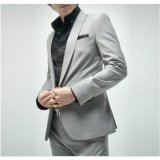 Top-Quality Latest Design Customed Brand Sliver Men's Fashion Suits