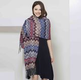 100%Acrylic Jacquard Scarf for Women