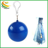Promotional Ball Shaped Disposable Rain Poncho