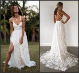 Sweetheart Bridal Gowns Lace Spaghetti Beach Garden Wedding Dress Lb1901