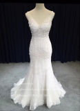 Aolanes Mermaid Straps V Back Wedding Dress