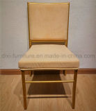 Wedding aluminum Bamboo Chair with Fixed Seat Cushion and Back Pattern