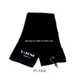 100% Cotton Material Golf Towel with Hook (YT-1312)