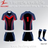 Healong Best Design Sportswear 3D Sublimation Team Rugby Jersey