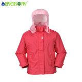 Children's Outdoor Jacket, Attach Hood with Magic Tape