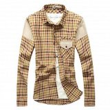 Men's Clothing 100%Cotton Woven Y/D Plaid Washing Shirt (RTS14020)